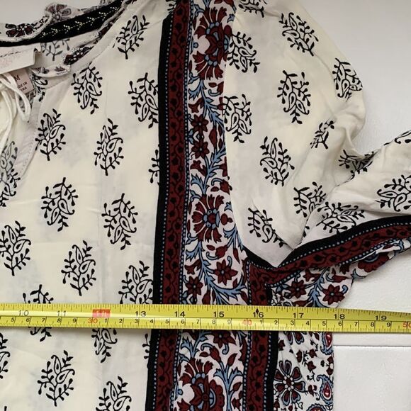 Knox Rose Rayon Long Sleeve Lightweight Top Tunic Size M - Picture 4 of 10